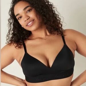 PINK Black Wireless Bra